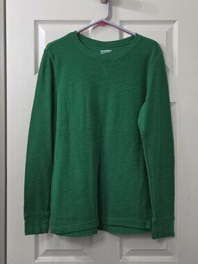 Green Heathered Cotton Sweater